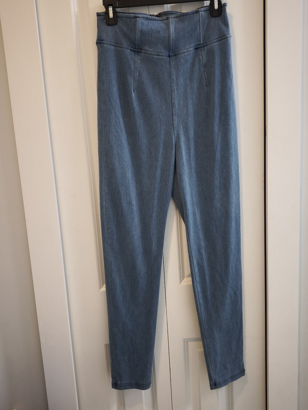 JLUXLABEL High Rise Stretch Denim Pants Leggings Blue Skinny Jeggings Size L